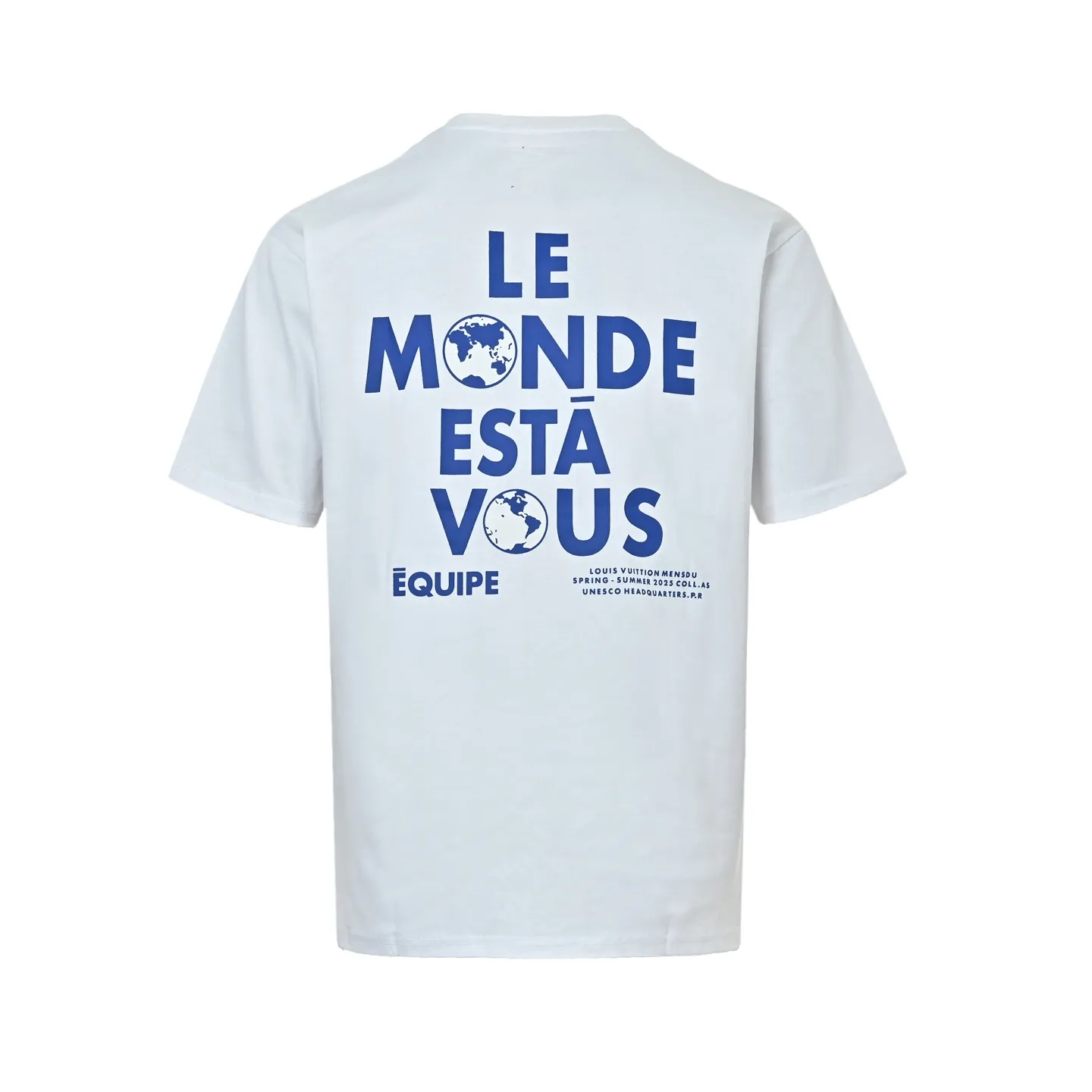 Louis Vuitton/Louis Vuitton Earth letter slogan printed short sleeves